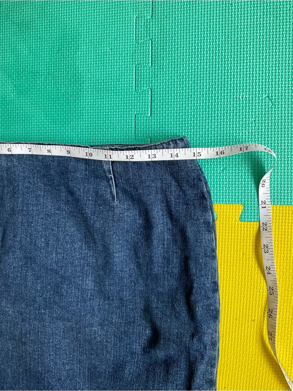 🏇Classic Ralph Lauren Indigo Denim Pencil Skirt Size 8P Preppy - Picture 4 of 5